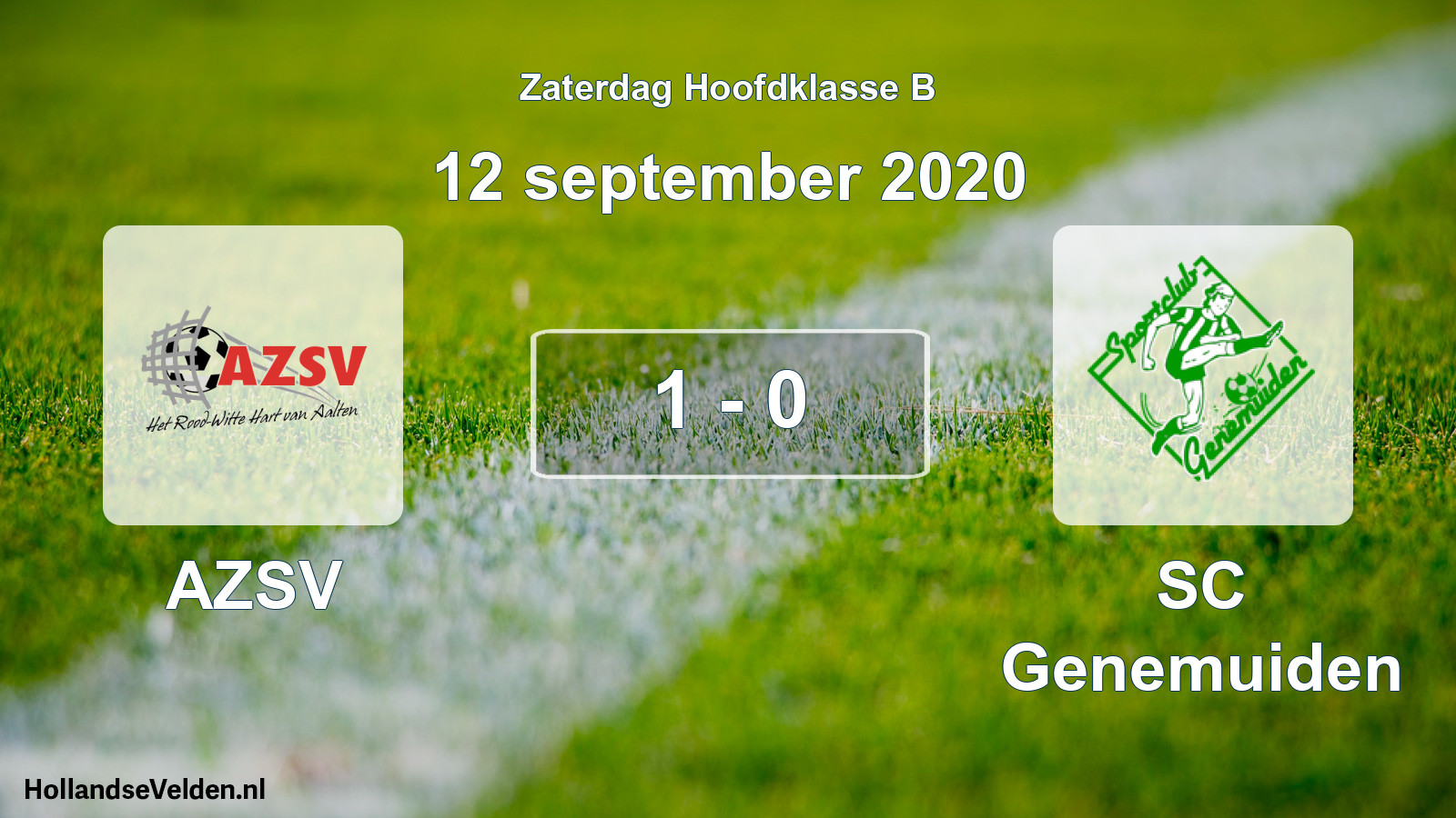 Total number of matches played: AZSV - SC Genemuiden 1 - 0 (12 September 2020)