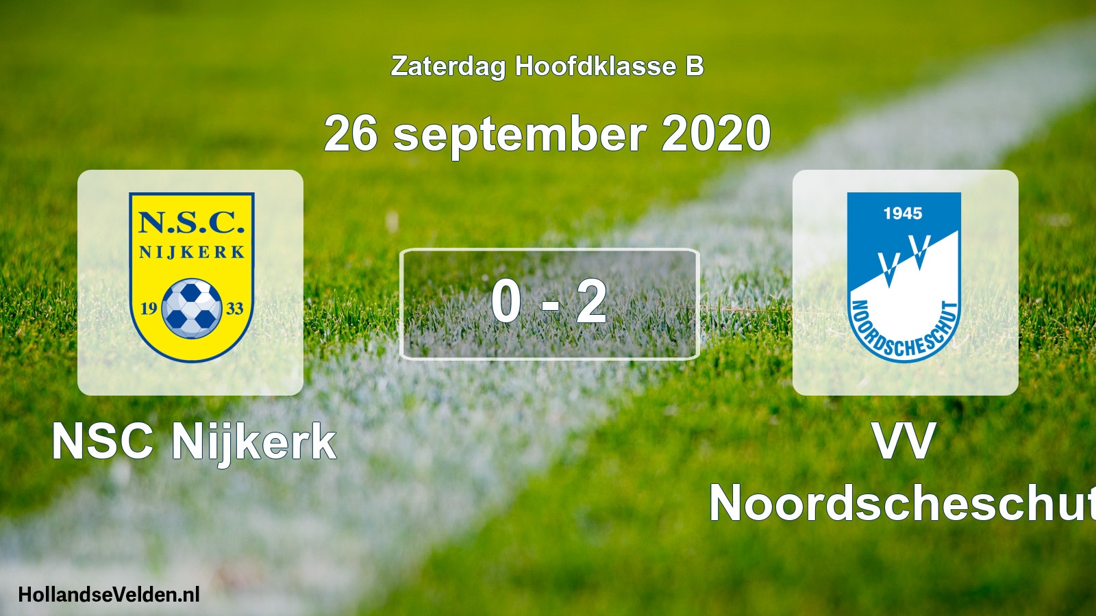 Total number of matches played: NSC Nijkerk - VV Noordscheschut 0 - 2 (26 September 2020)