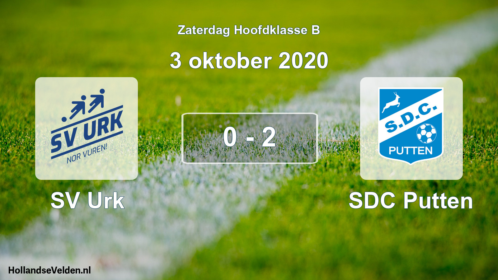 Total number of matches played: SV Urk - SDC Putten 0 - 2 (3 October 2020)