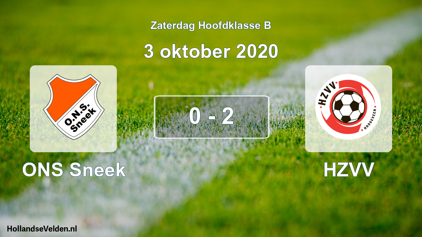 Total number of matches played: ONS Sneek - HZVV 0 - 2 (3 October 2020)