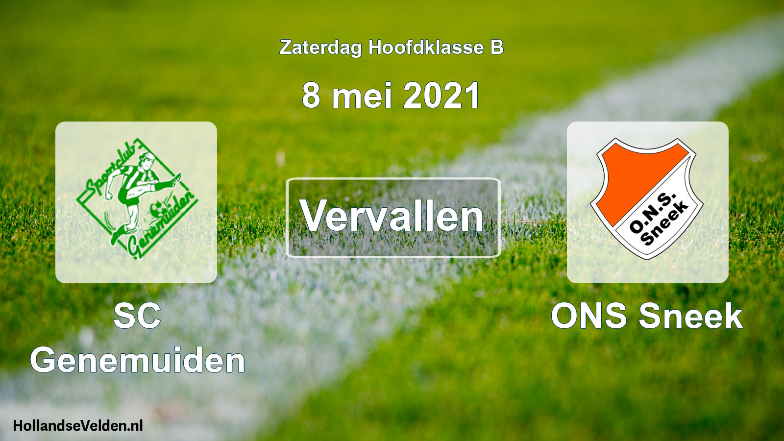 Scheduled Match: SC Genemuiden - ONS Sneek (8 May 2021)