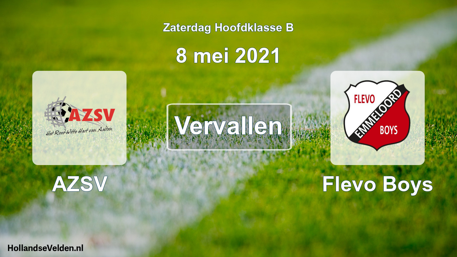 Scheduled Match: AZSV - Flevo Boys (8 May 2021)