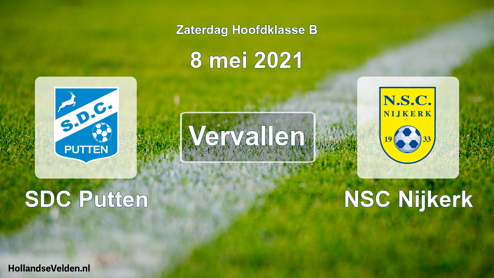Scheduled Match: SDC Putten - NSC Nijkerk (8 May 2021)