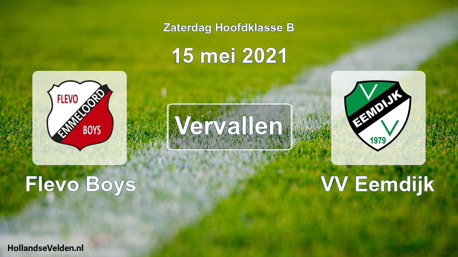 Scheduled Match: Flevo Boys - VV Eemdijk (15 May 2021)