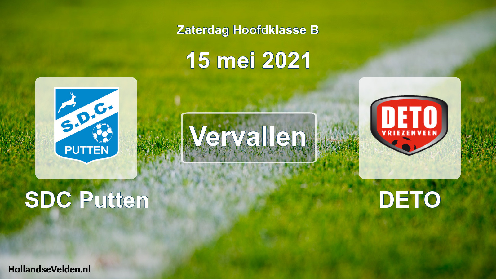 Scheduled Match: SDC Putten - DETO (15 May 2021)