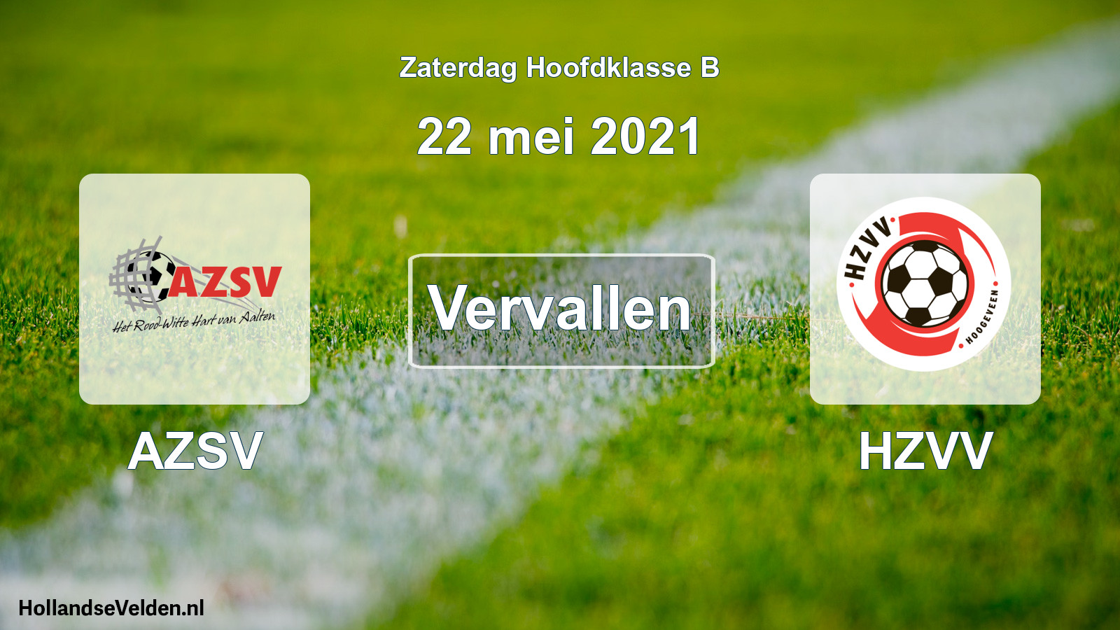 Scheduled Match: AZSV - HZVV (22 May 2021)