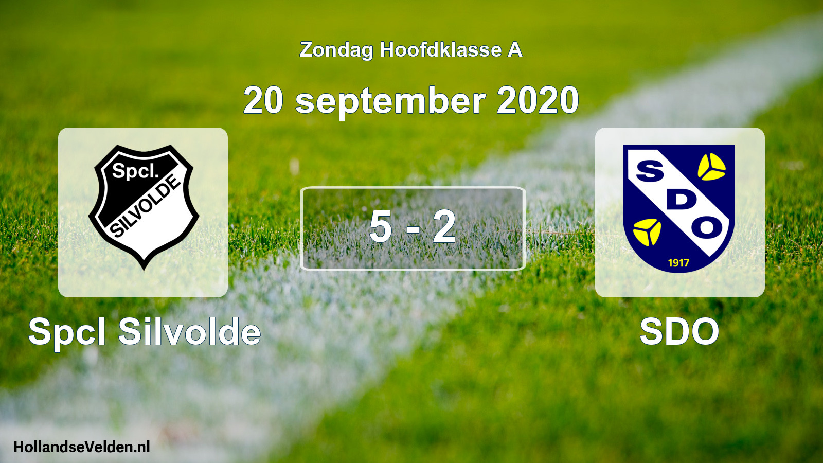 Total number of matches played: Spcl Silvolde - SDO 5 - 2 (20 September 2020)