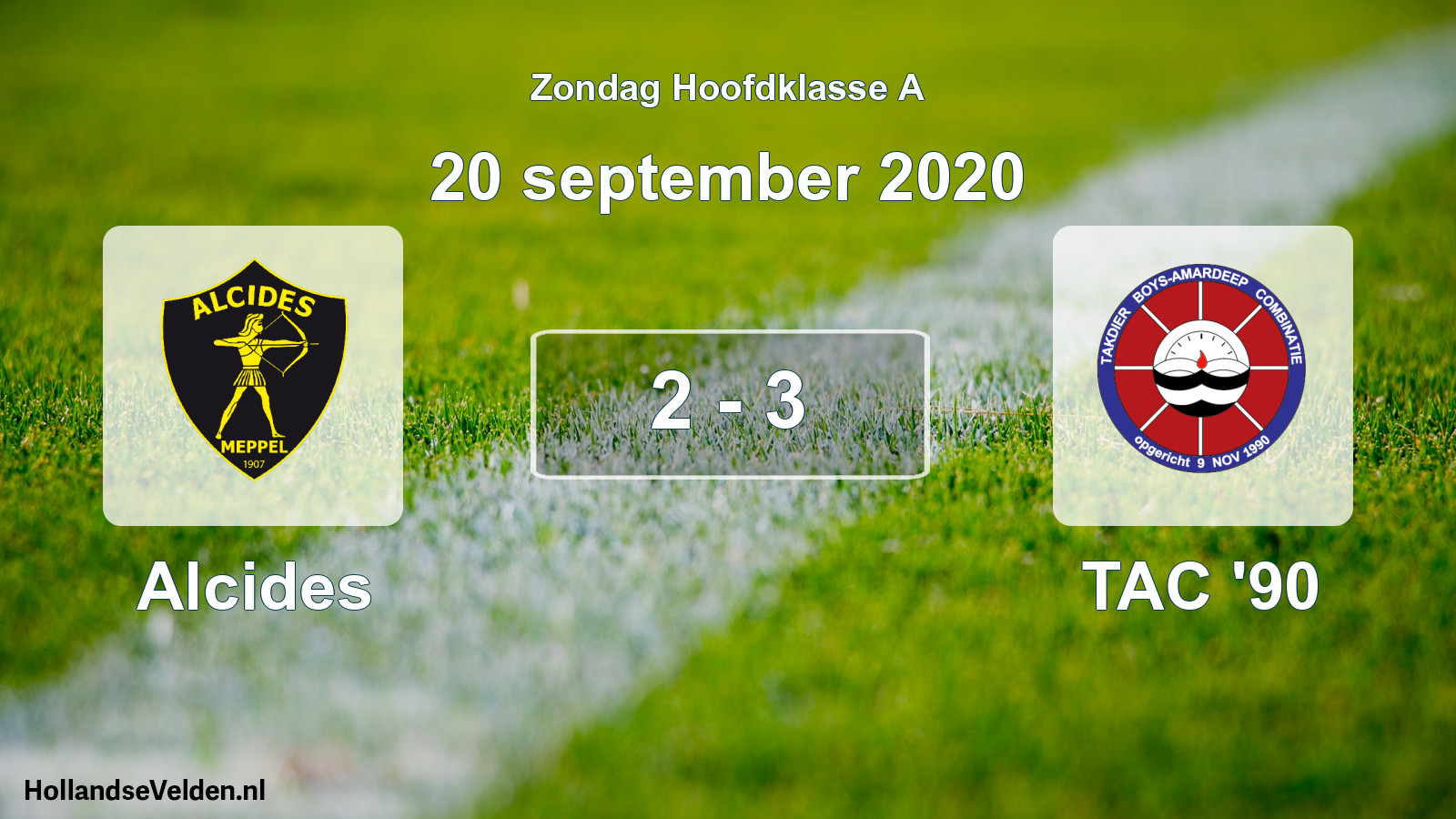 Total number of matches played: Alcides - TAC '90 2 - 3 (20 September 2020)