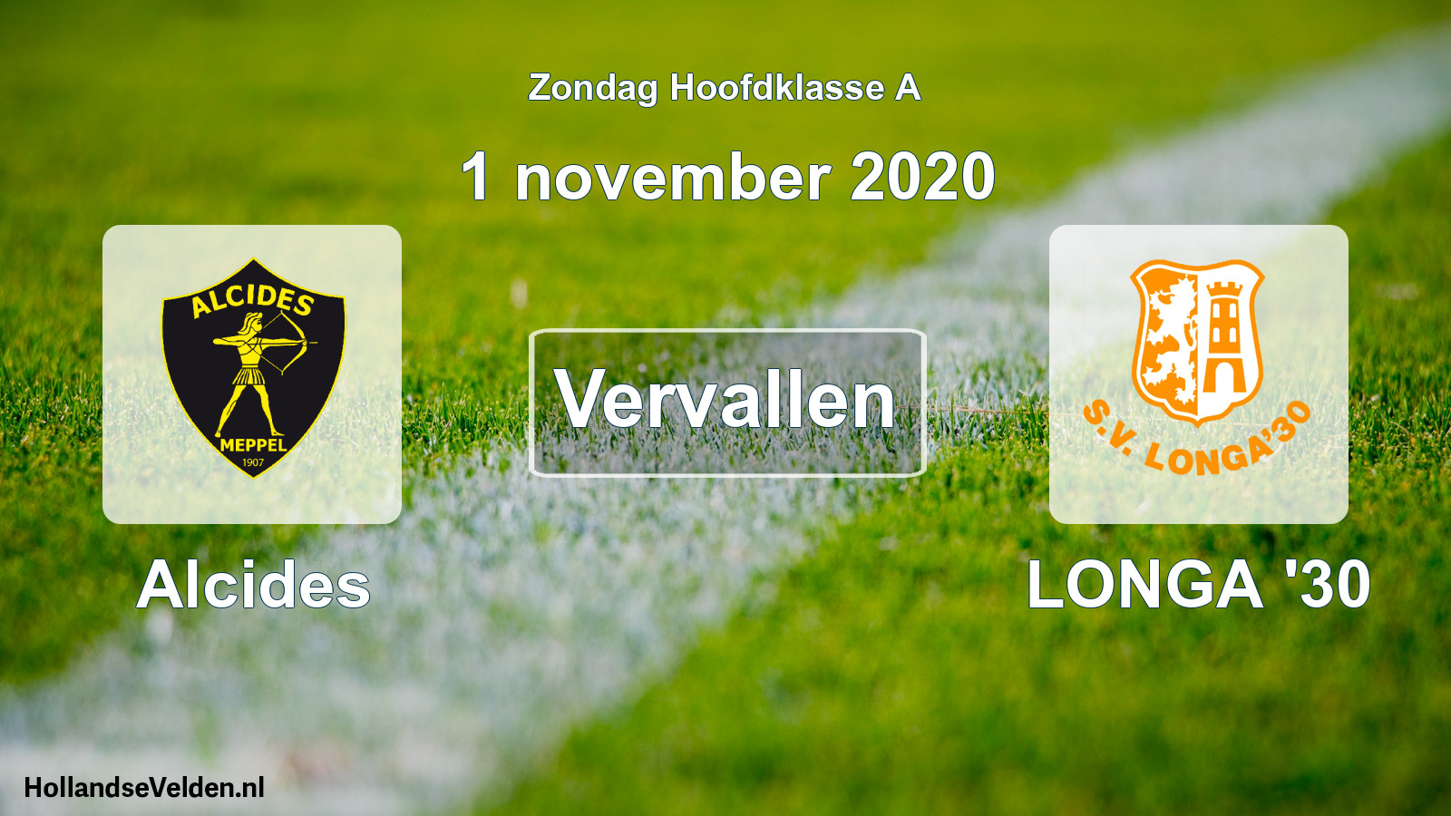Scheduled Match: Alcides - LONGA '30 (1 November 2020)