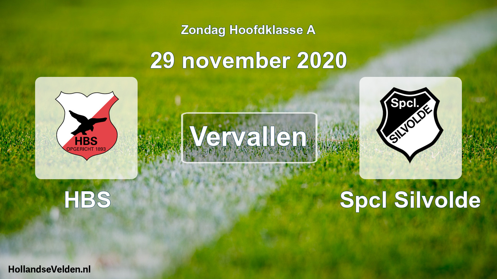 Scheduled Match: HBS - Spcl Silvolde (29 November 2020)