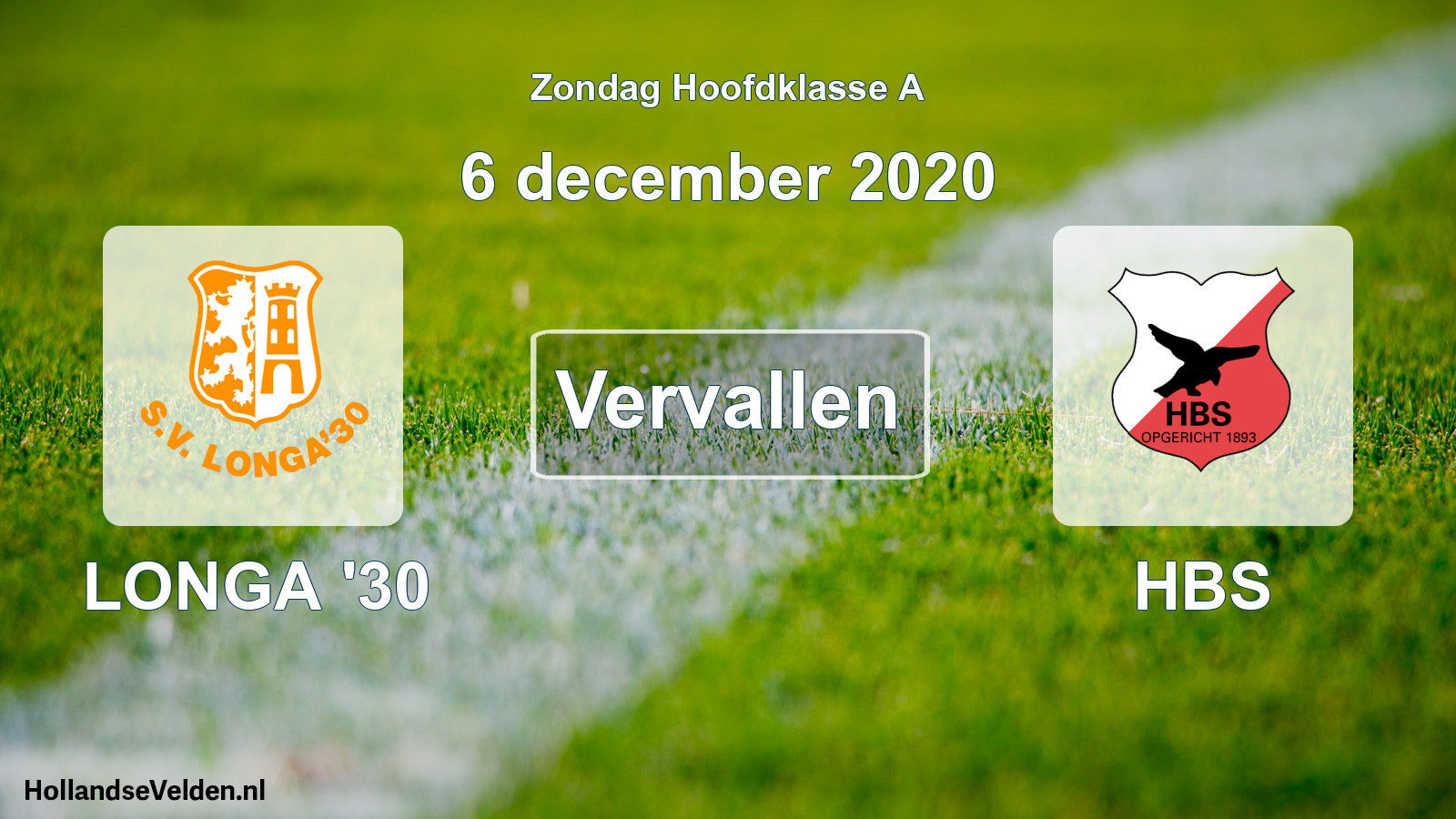 Scheduled Match: LONGA '30 - HBS (6 December 2020)