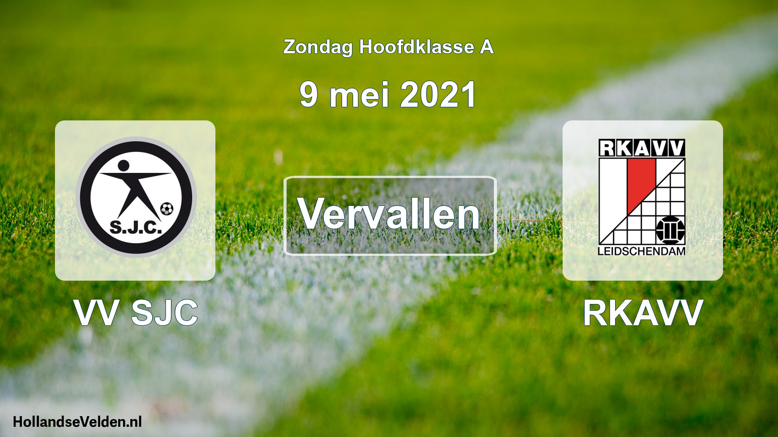 Scheduled Match: VV SJC - RKAVV (9 May 2021)