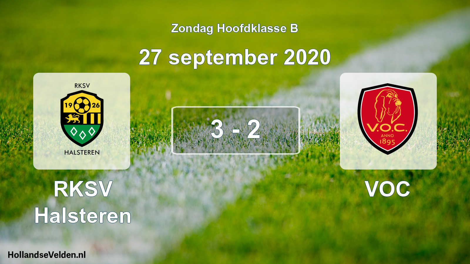 Total number of matches played: RKSV Halsteren - VOC 3 - 2 (27 September 2020)