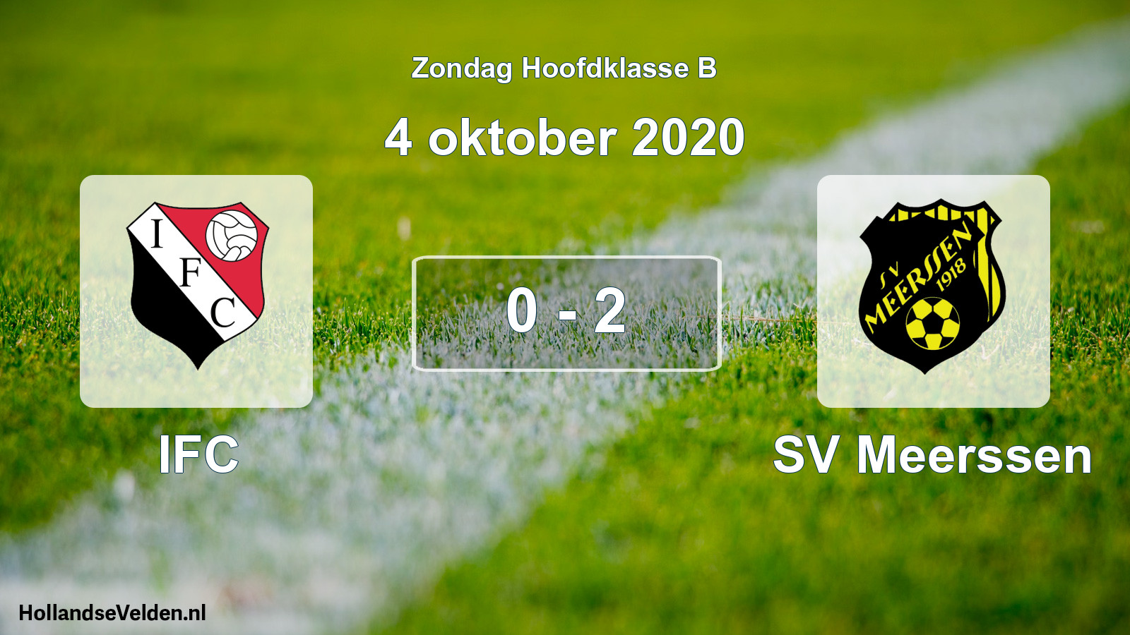 Total number of matches played: IFC - SV Meerssen 0 - 2 (4 October 2020)