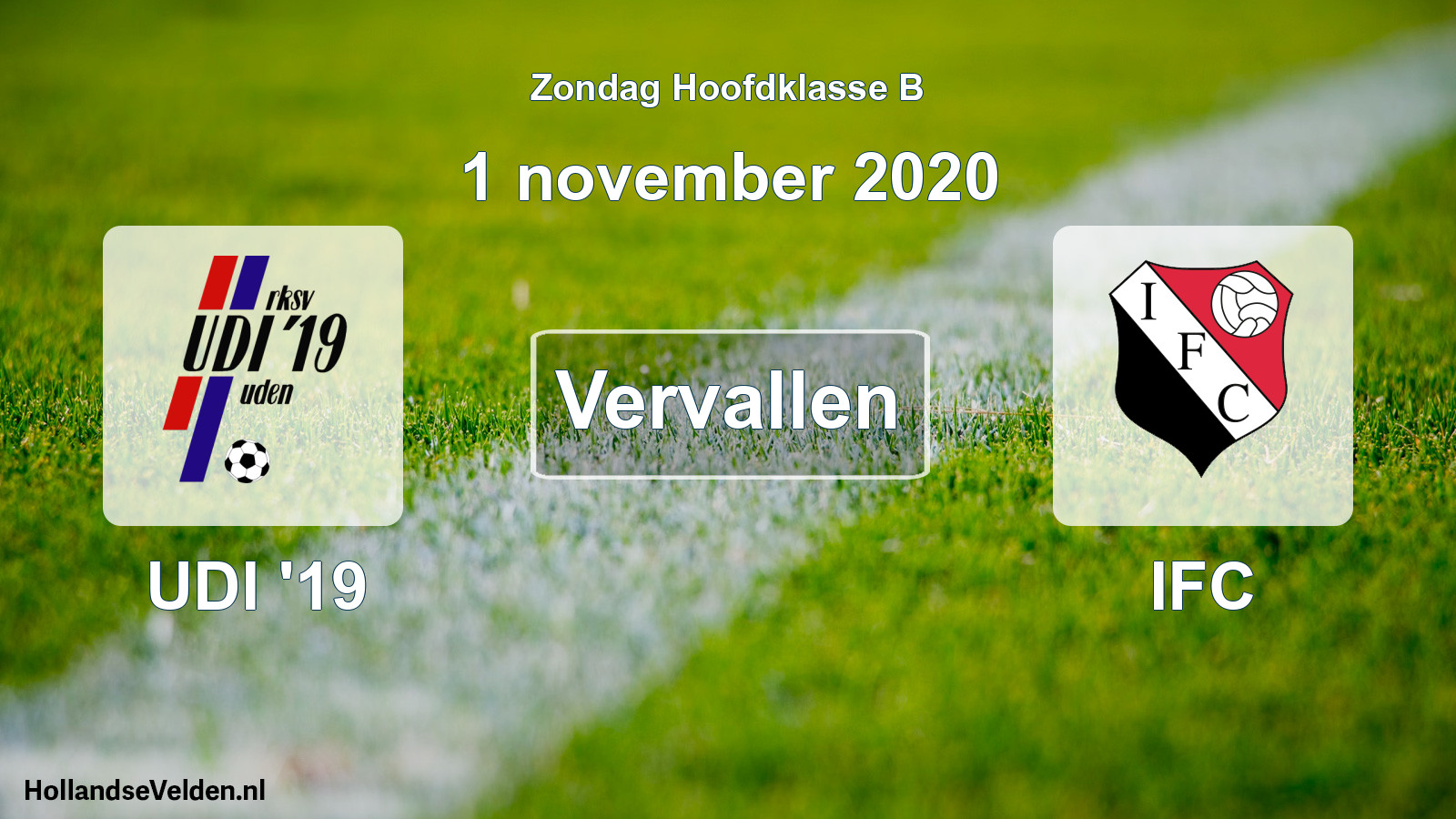 Scheduled Match: UDI '19 - IFC (1 November 2020)