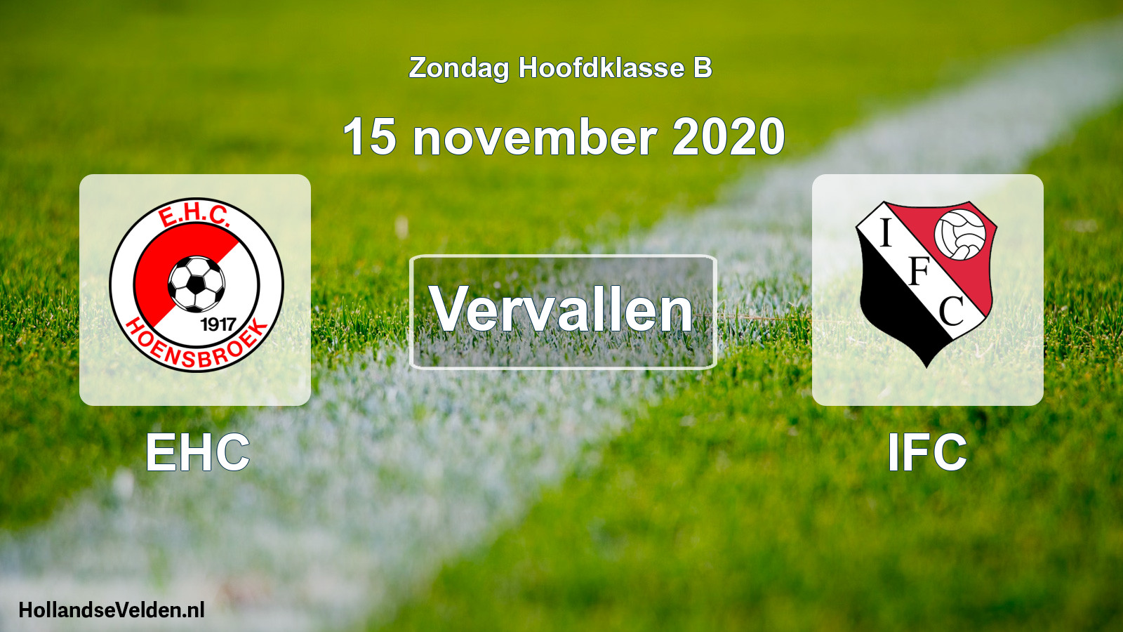 Scheduled Match: EHC - IFC (15 November 2020)