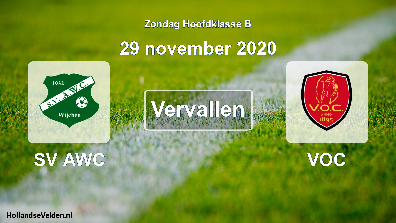 Scheduled Match: SV AWC - VOC (29 November 2020)