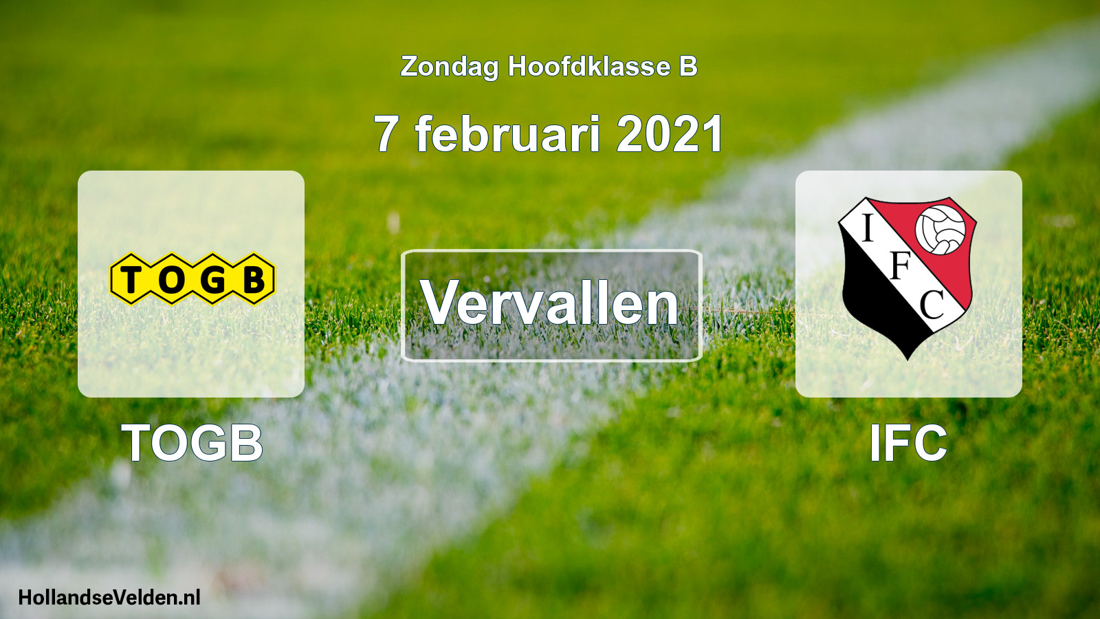 Scheduled Match: TOGB - IFC (7 February 2021)