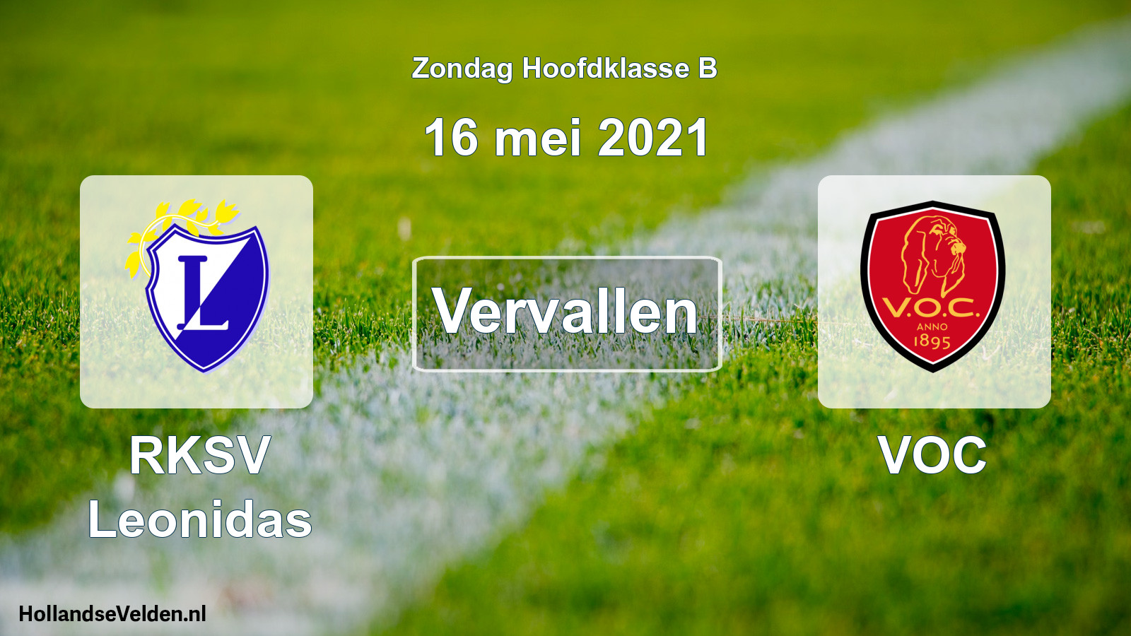 Scheduled Match: RKSV Leonidas - VOC (16 May 2021)