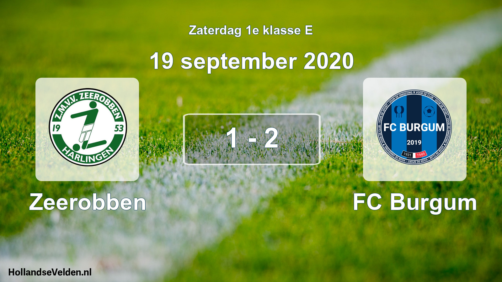 Total number of matches played: Zeerobben - FC Burgum 1 - 2 (19 September 2020)