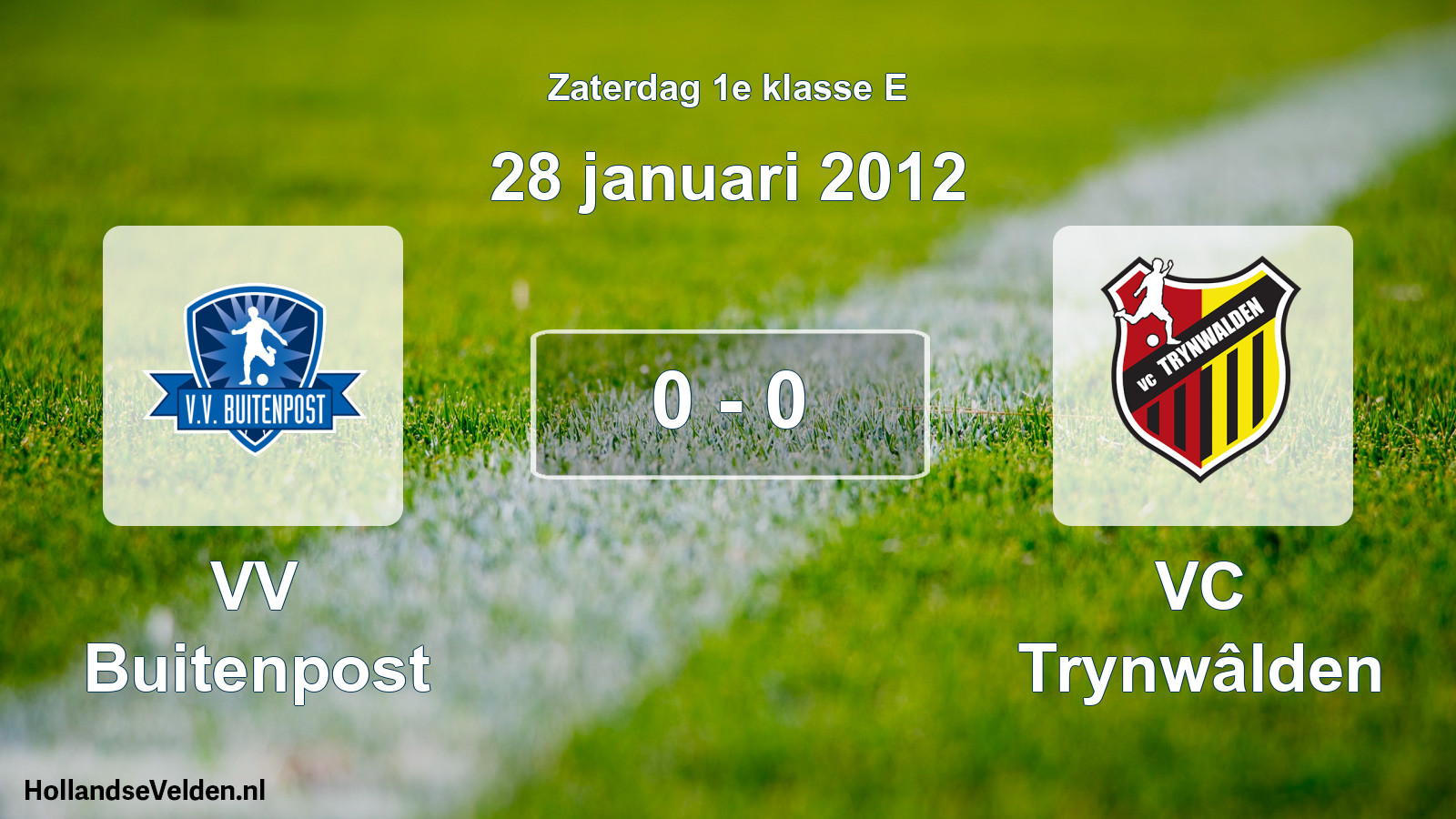 Total number of matches played: VV Buitenpost - VC Trynwâlden 0 - 0 (28 January 2012)