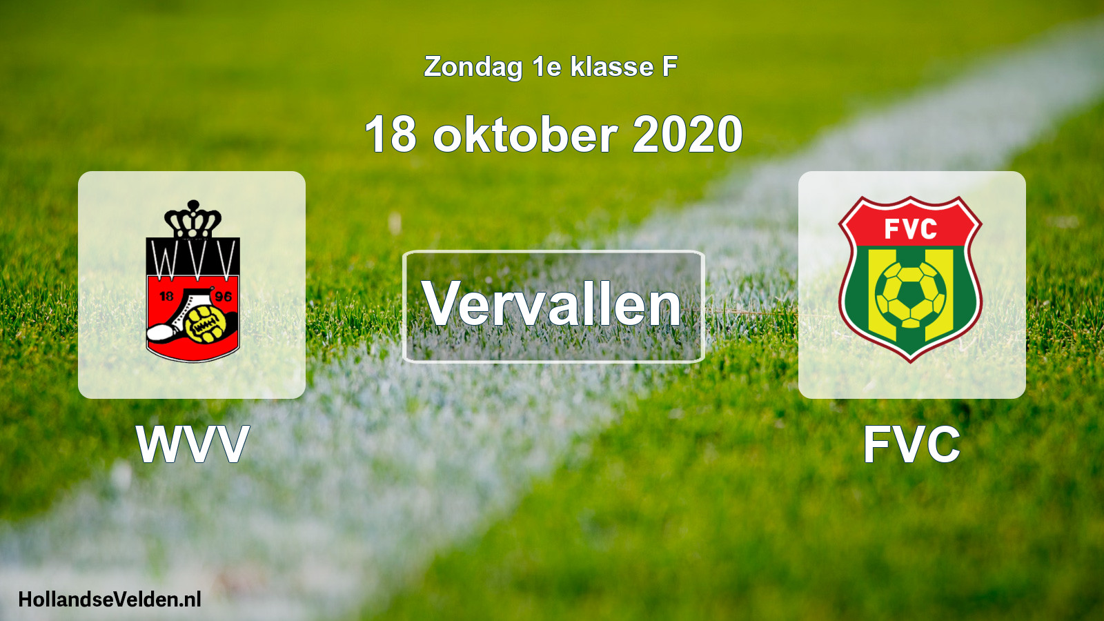 Scheduled Match: WVV - FVC (18 October 2020)
