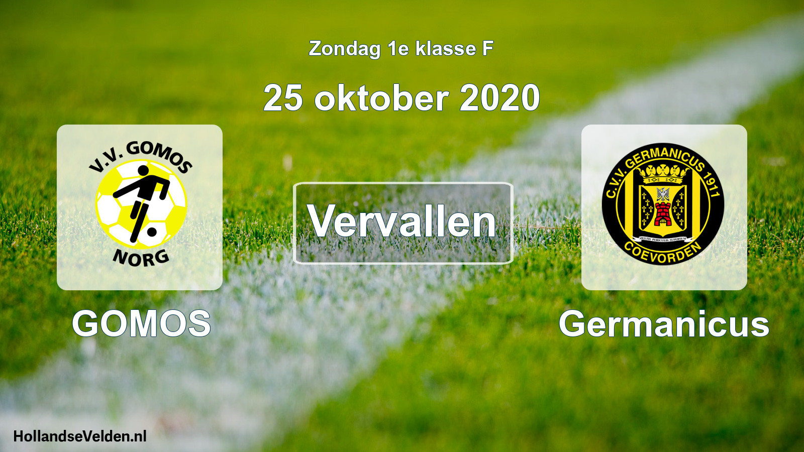 Scheduled Match: GOMOS - Germanicus (25 October 2020)