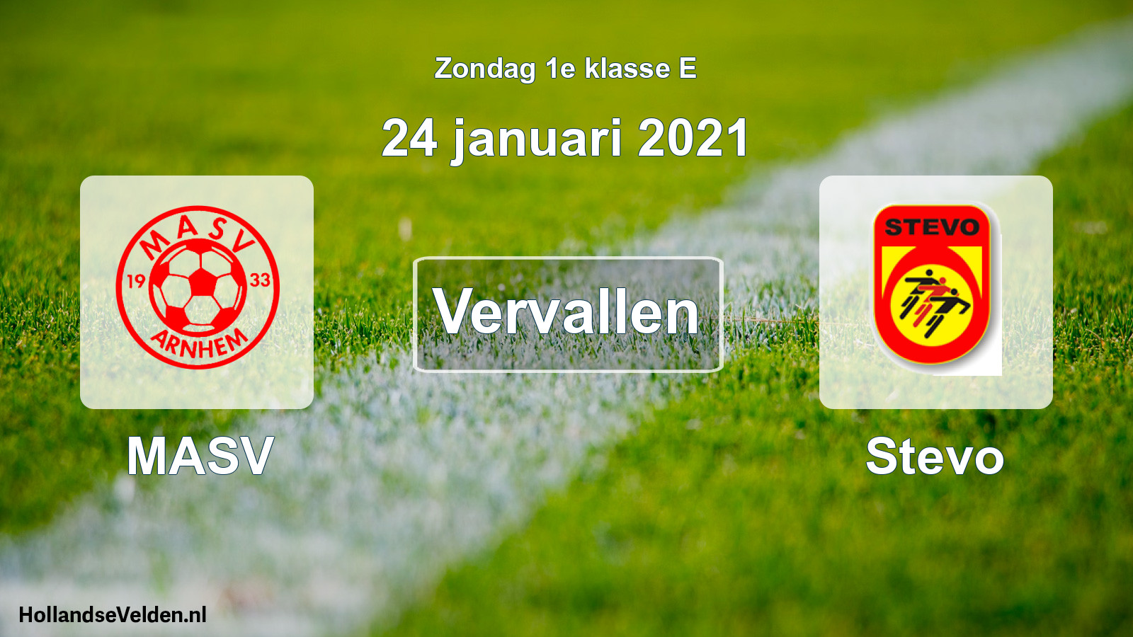 Scheduled Match: MASV - Stevo (24 January 2021)
