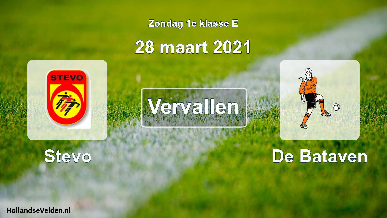 Scheduled Match: Stevo - De Bataven (28 March 2021)