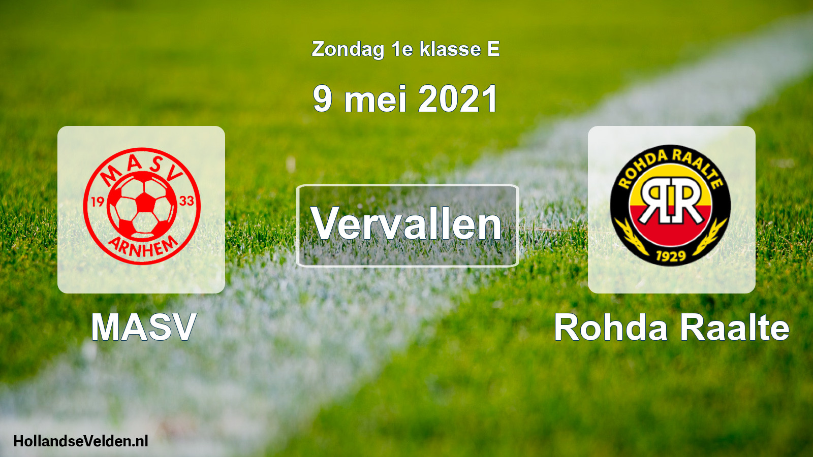Scheduled Match: MASV - Rohda Raalte (9 May 2021)