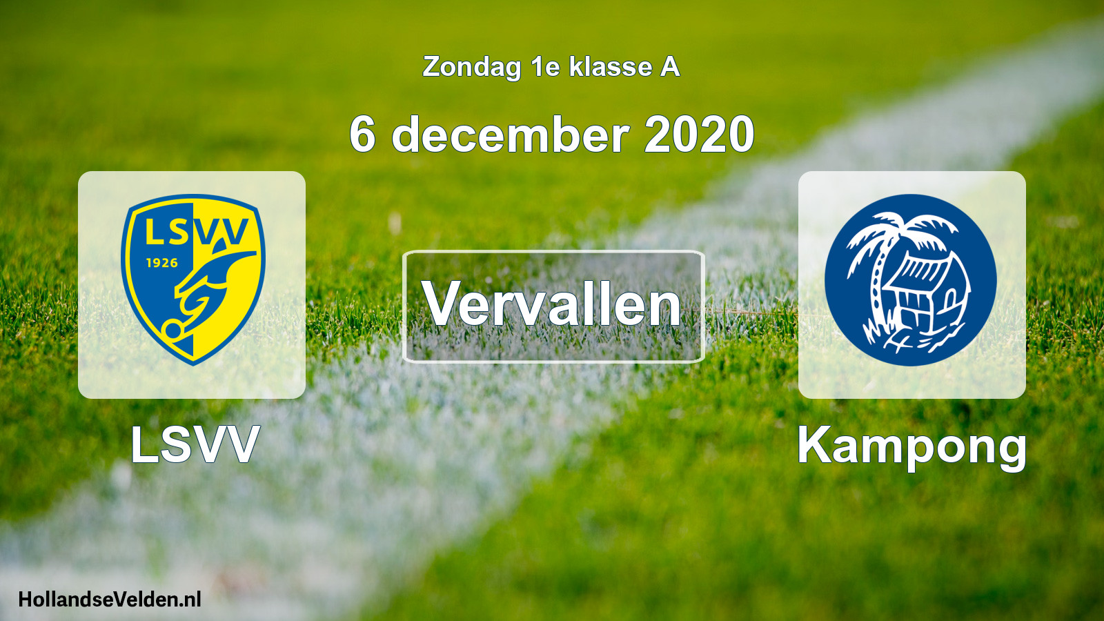 Scheduled Match: LSVV - Kampong (6 December 2020)