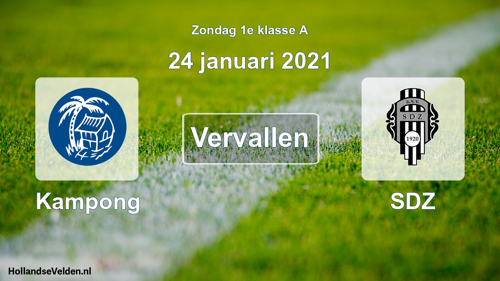 Scheduled Match: Kampong - SDZ (24 January 2021)