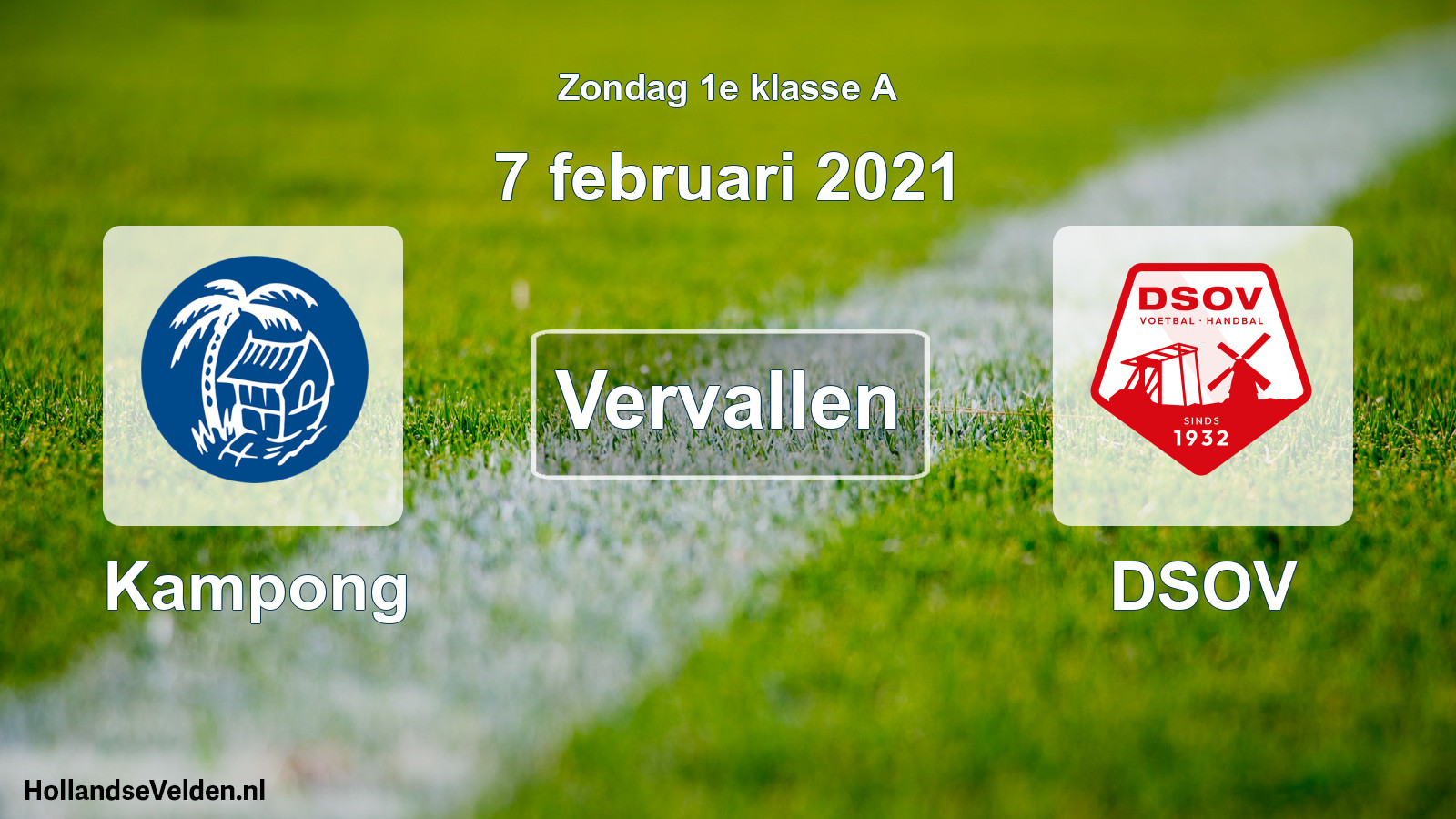 Scheduled Match: Kampong - DSOV (7 February 2021)