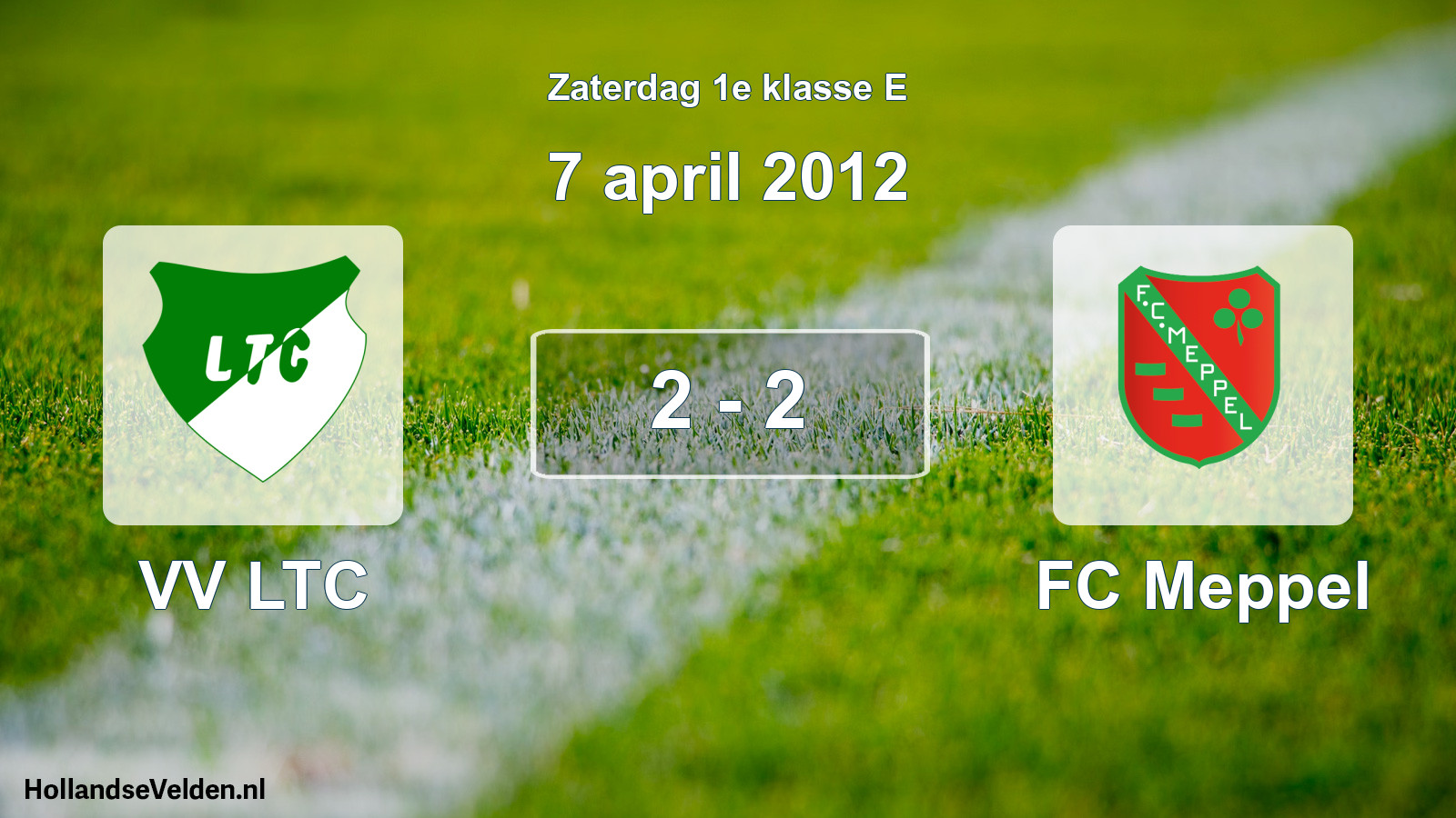 Total number of matches played: VV LTC - FC Meppel 2 - 2 (7 April 2012)