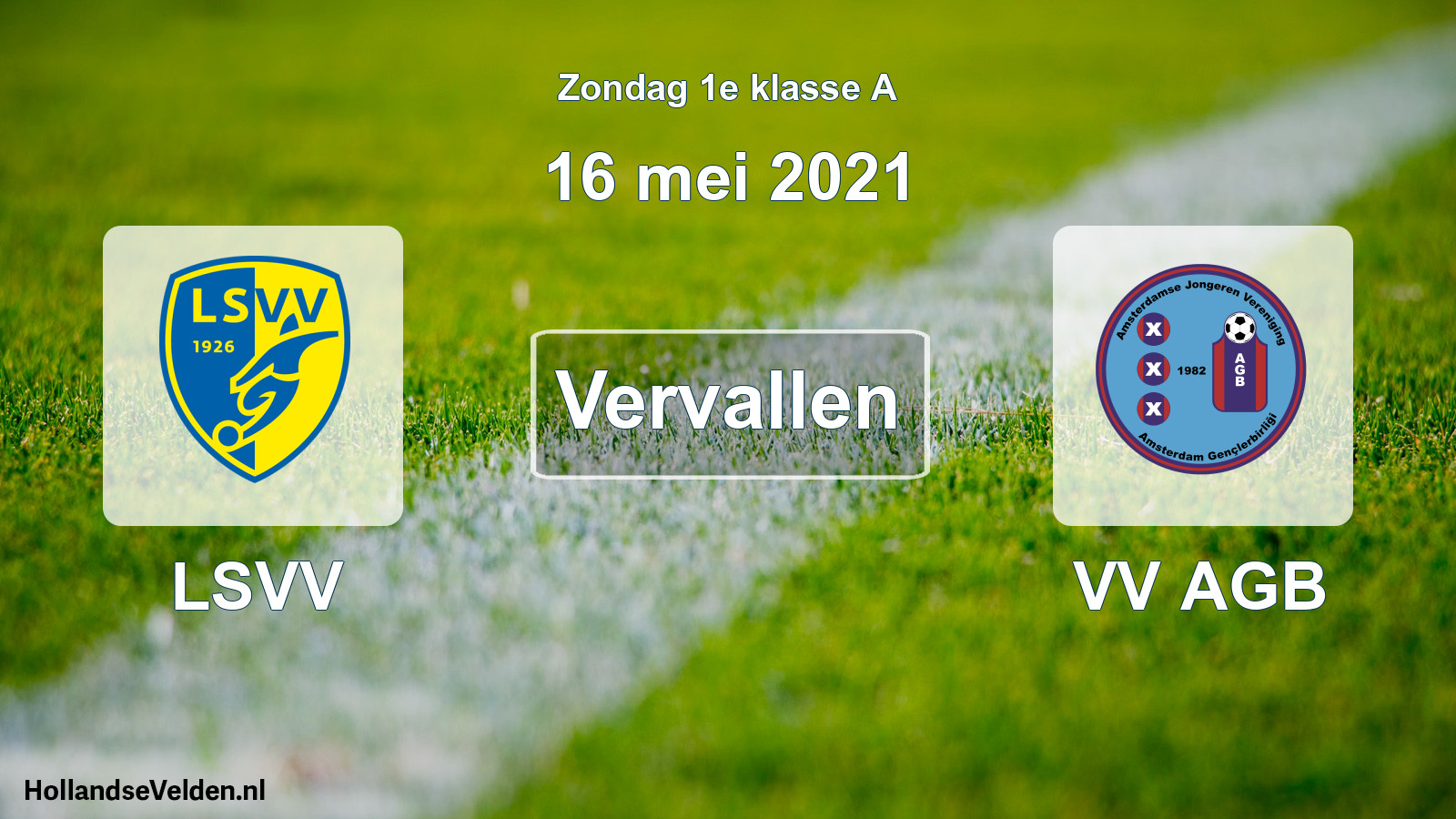 Scheduled Match: LSVV - VV AGB (16 May 2021)