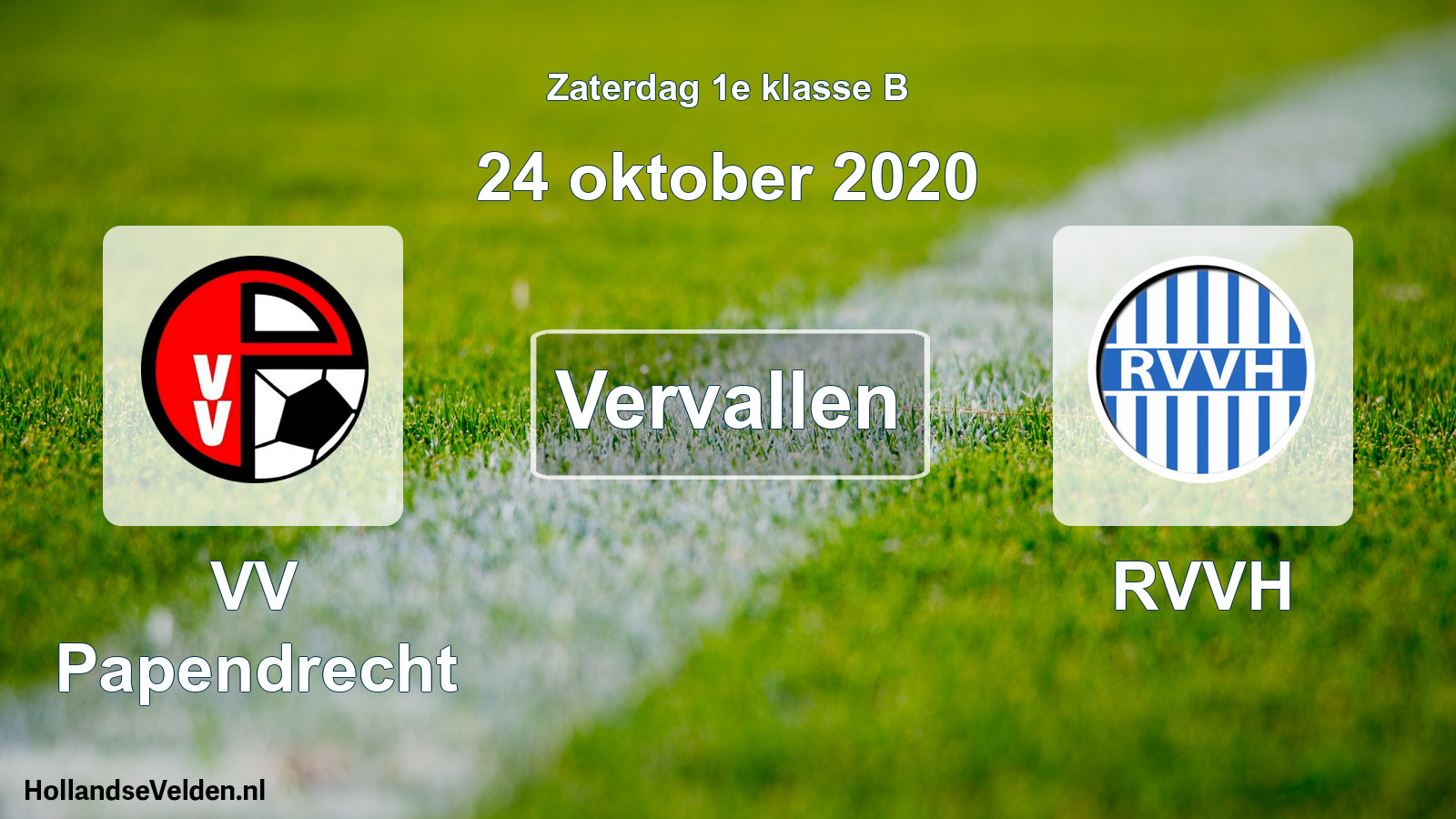 Scheduled Match: VV Papendrecht - RVVH (24 October 2020)