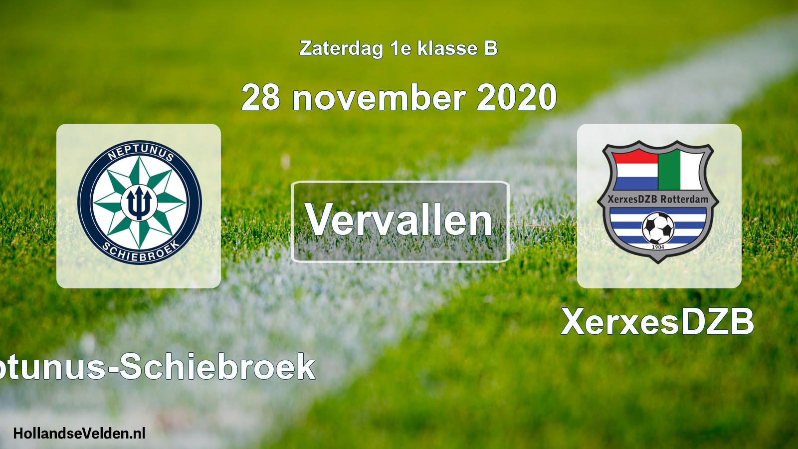 Scheduled Match: Neptunus-Schiebroek - XerxesDZB (28 November 2020)