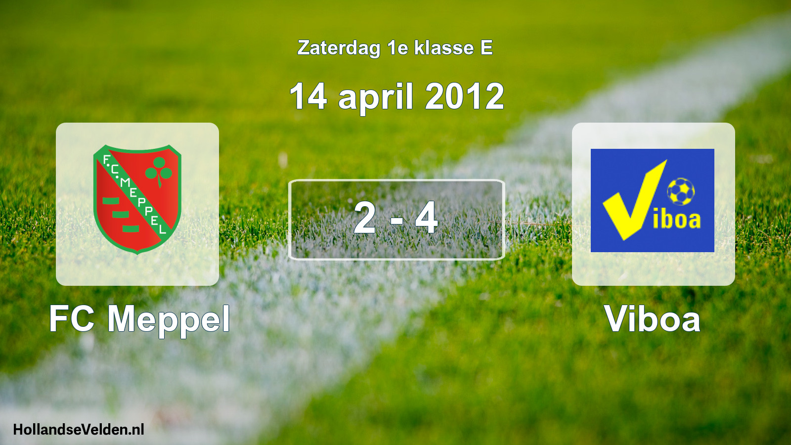 Total number of matches played: FC Meppel - Viboa 2 - 4 (14 April 2012)
