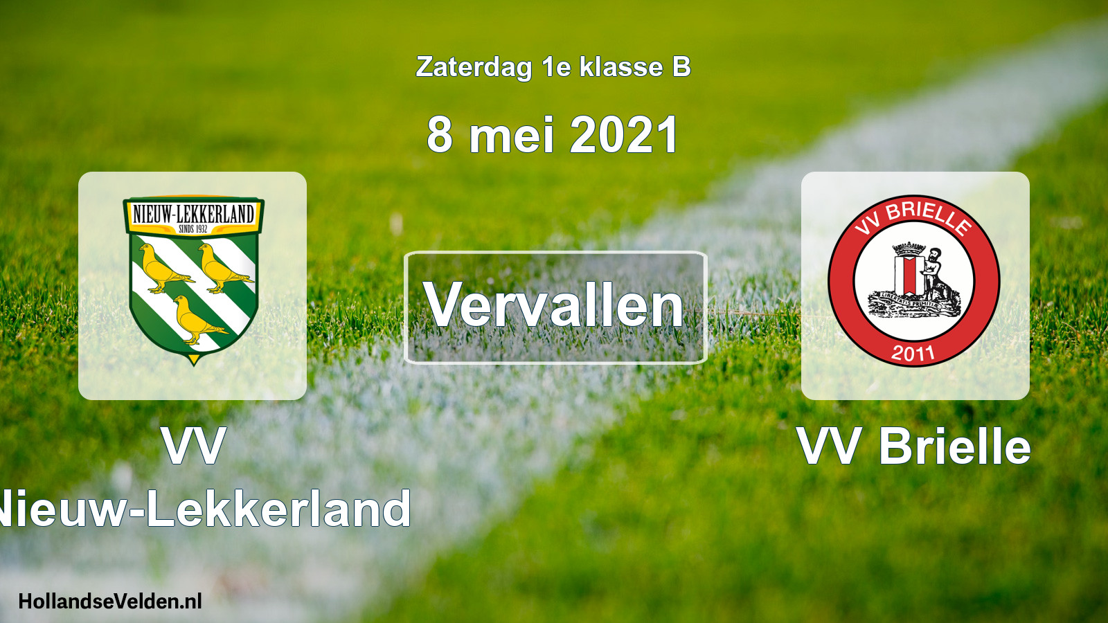 Scheduled Match: VV Nieuw-Lekkerland - VV Brielle (8 May 2021)