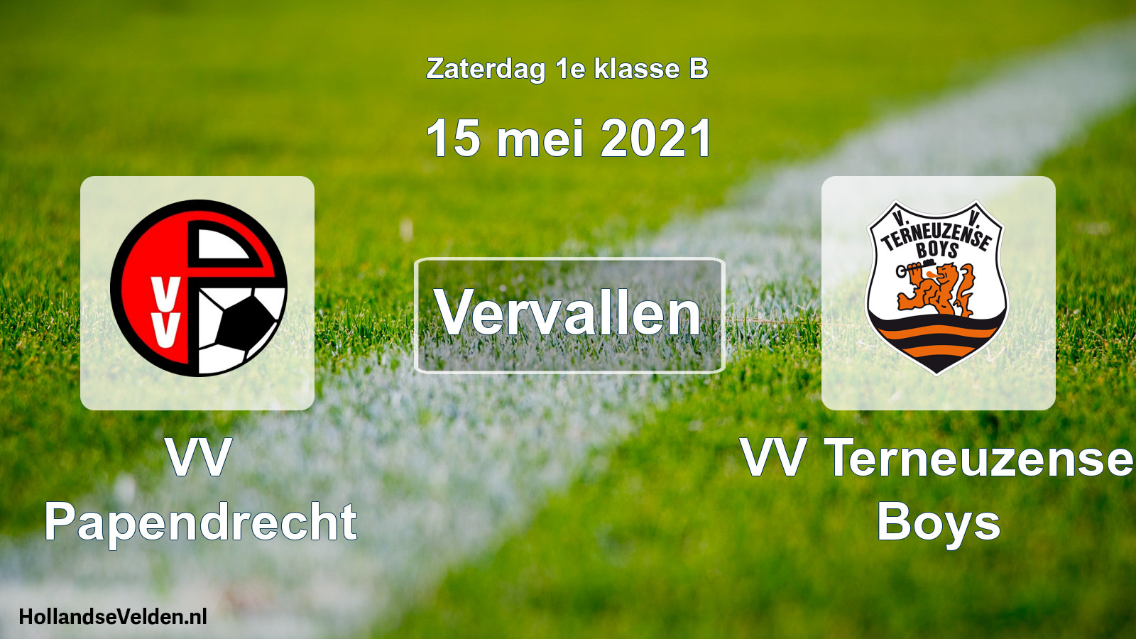 Scheduled Match: VV Papendrecht - VV Terneuzense Boys (15 May 2021)