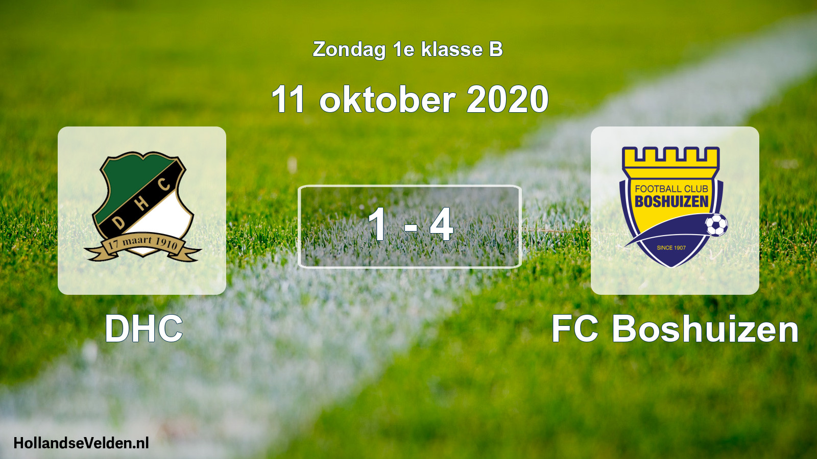 Total number of matches played: DHC - FC Boshuizen 1 - 4 (11 October 2020)