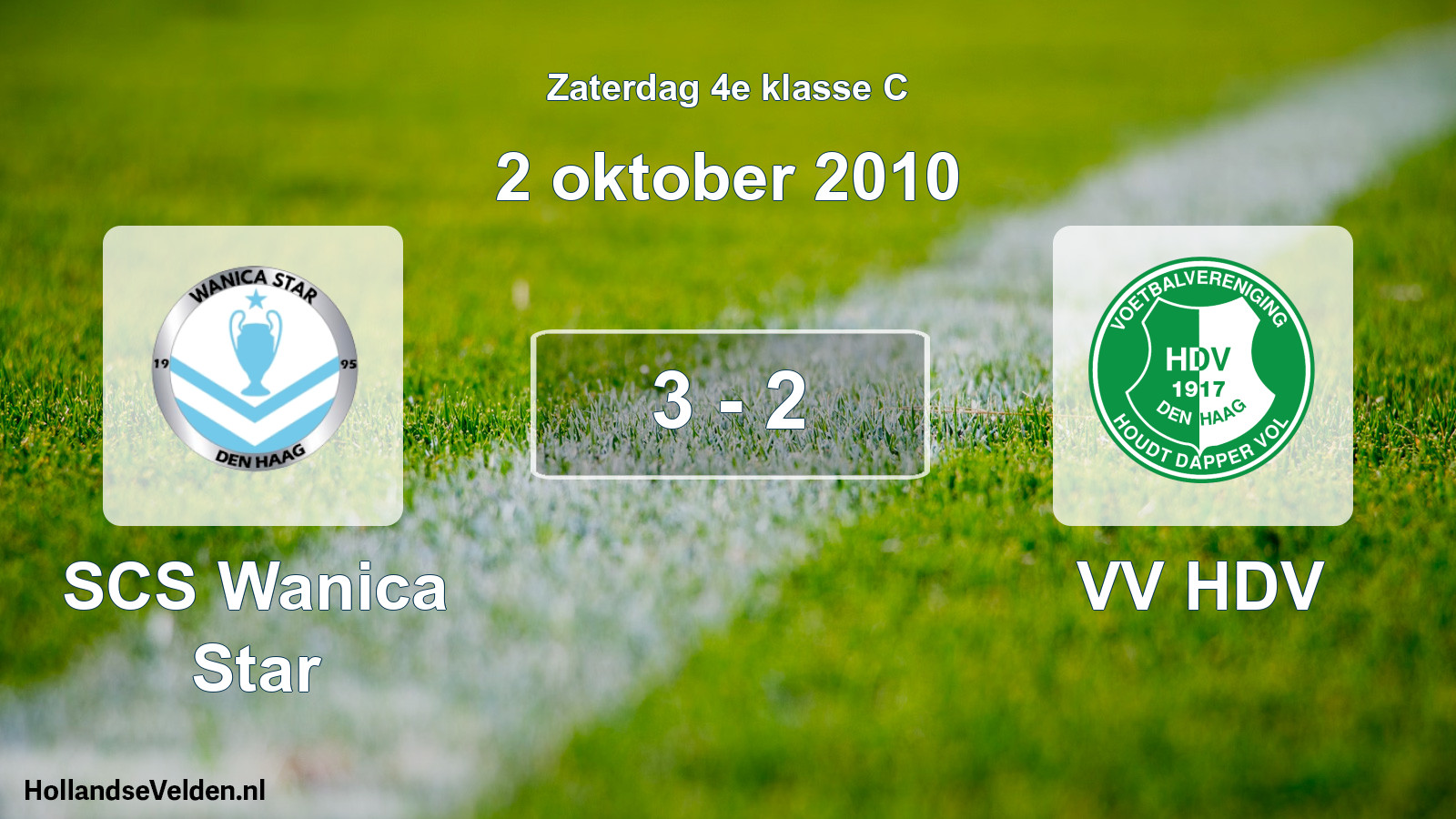 Total number of matches played: SCS Wanica Star - VV HDV 3 - 2 (2 October 2010)