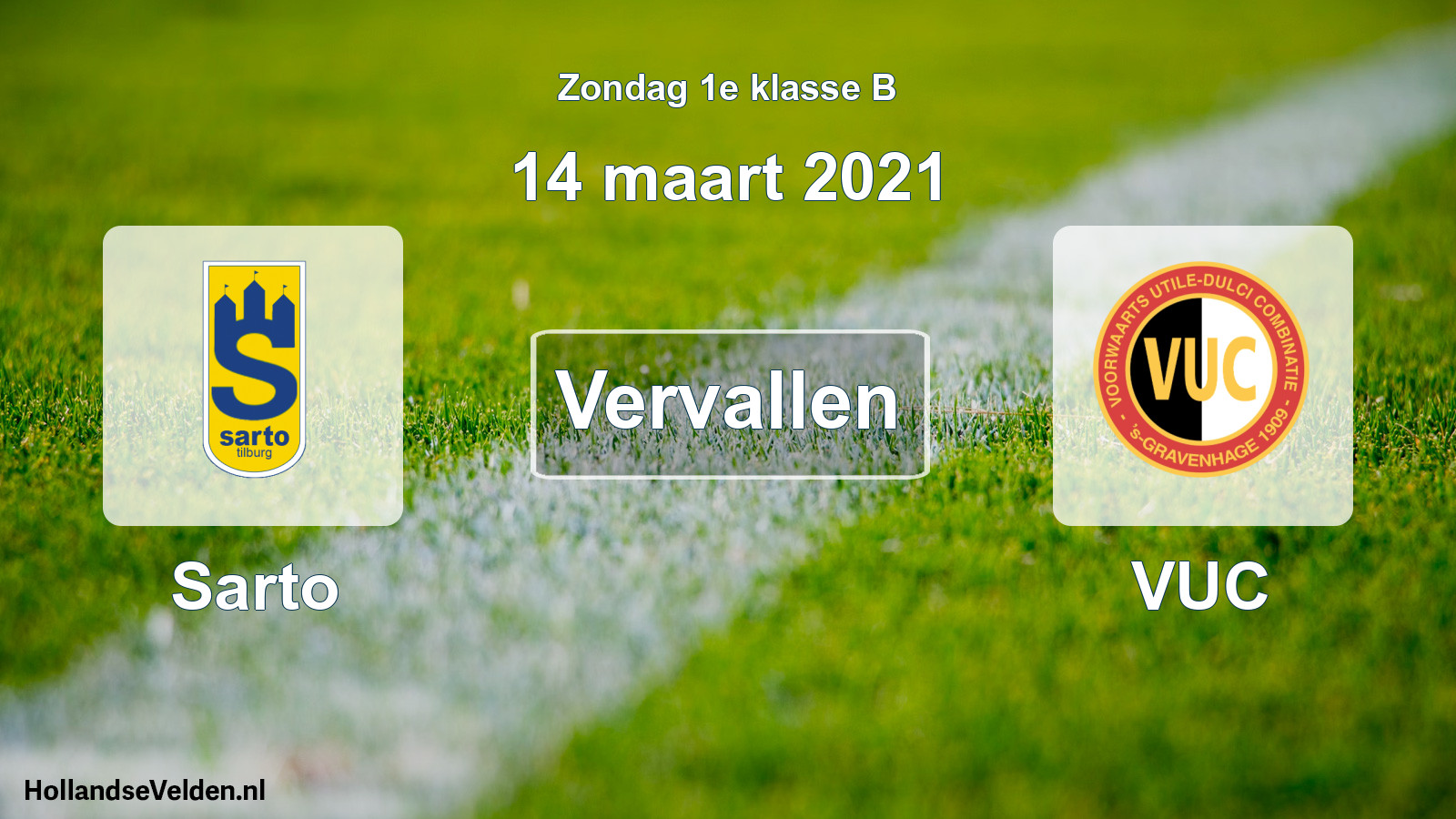 Scheduled Match: Sarto - VUC (14 March 2021)