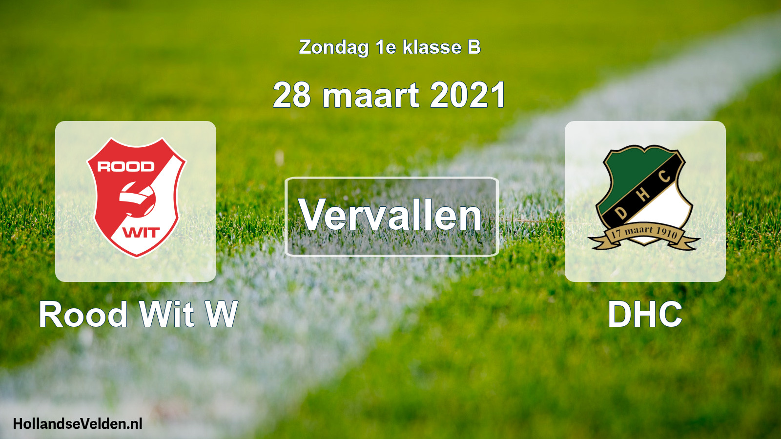 Scheduled Match: Rood Wit W - DHC (28 March 2021)