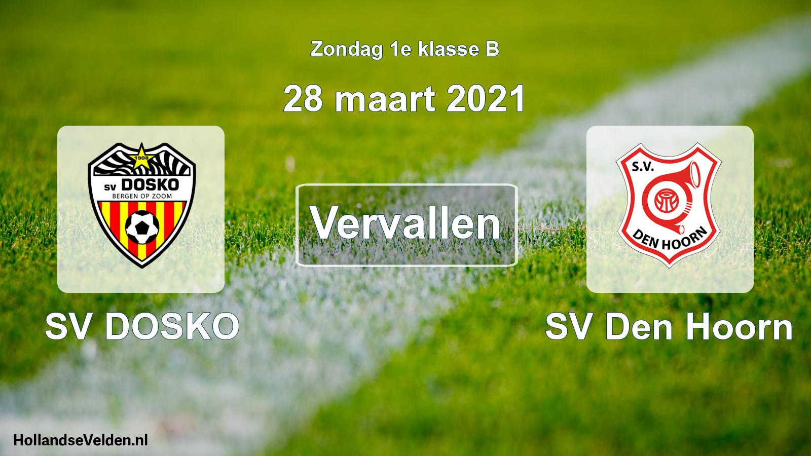 Scheduled Match: SV DOSKO - SV Den Hoorn (28 March 2021)