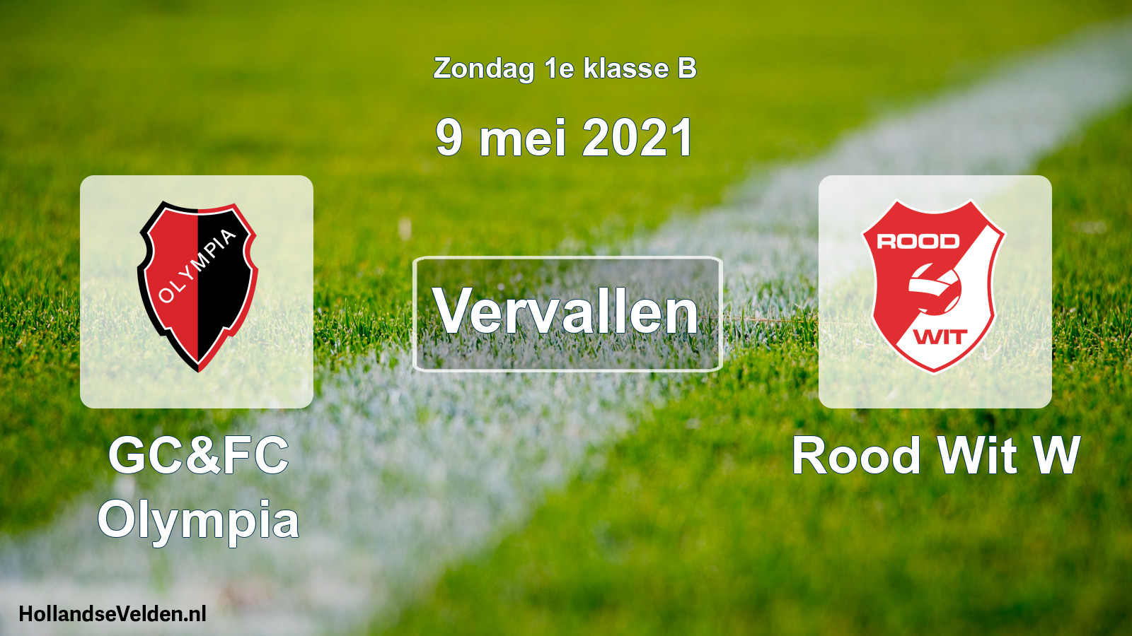 Scheduled Match: GC&FC Olympia - Rood Wit W (9 May 2021)