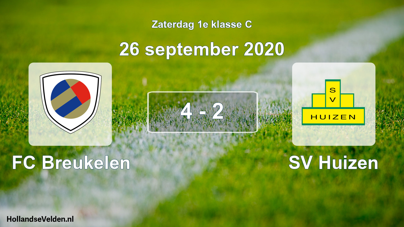 Total number of matches played: FC Breukelen - SV Huizen 4 - 2 (26 September 2020)