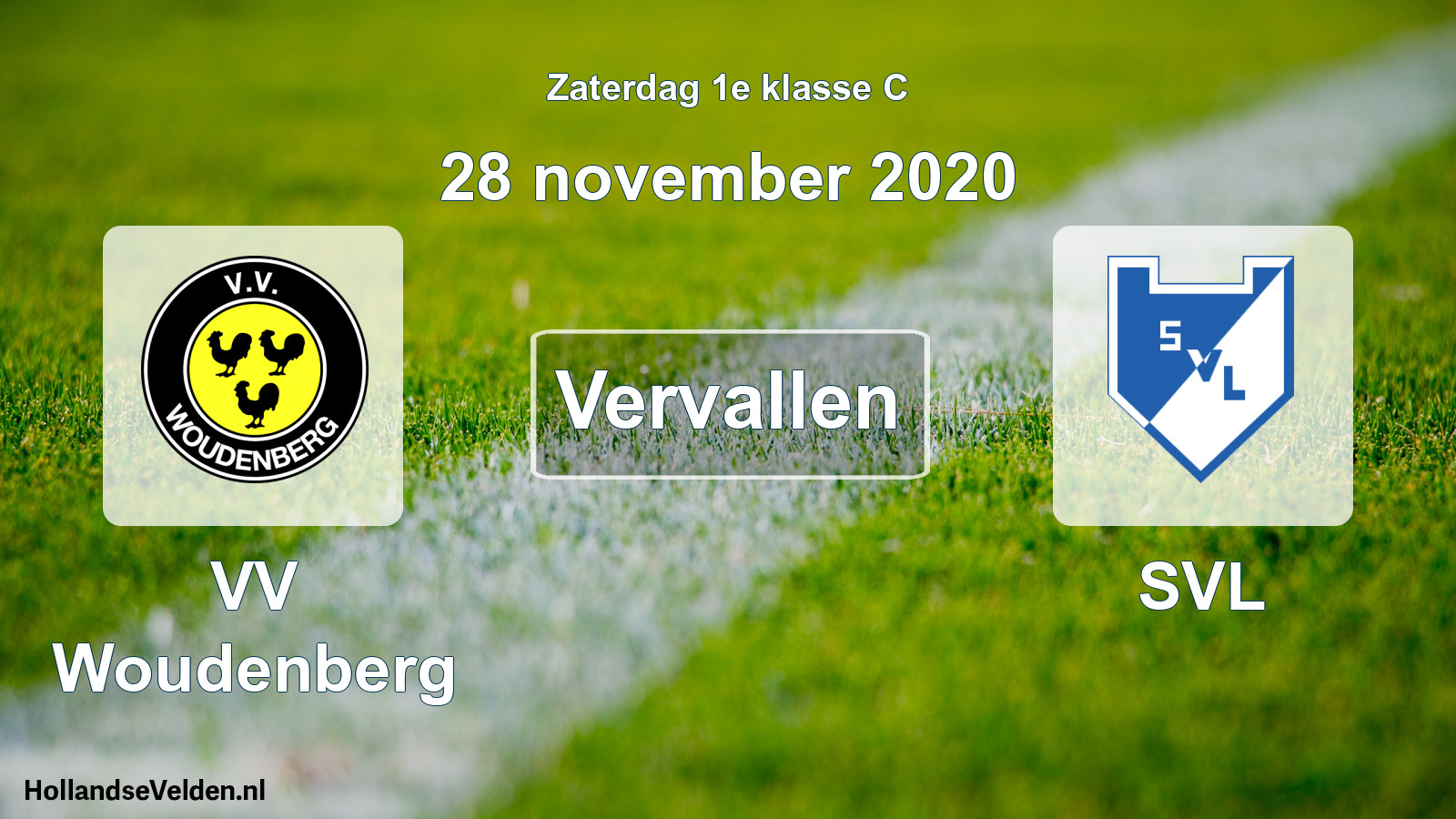 Scheduled Match: VV Woudenberg - SVL (28 November 2020)