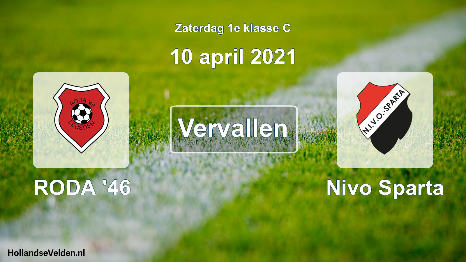 Scheduled Match: RODA '46 - Nivo Sparta (10 April 2021)