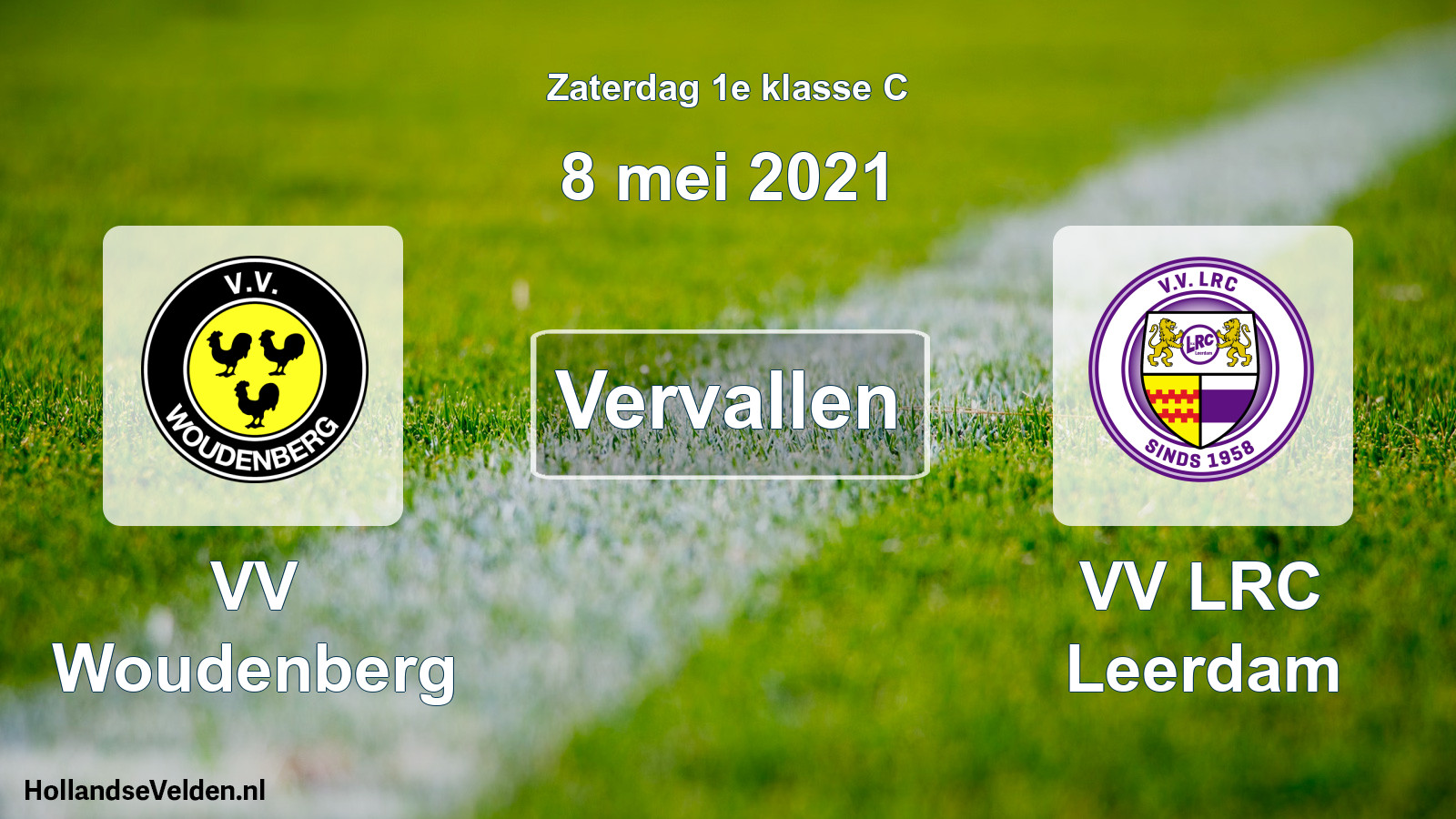 Scheduled Match: VV Woudenberg - VV LRC Leerdam (8 May 2021)